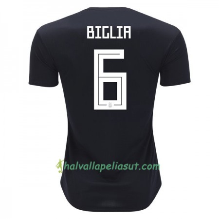 Jalkapallo Pelipaidat Argentiina Biglia 6 World Cup 2018 Vieraspaita